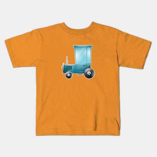 Tractor Kids T-Shirt by BlackOwl